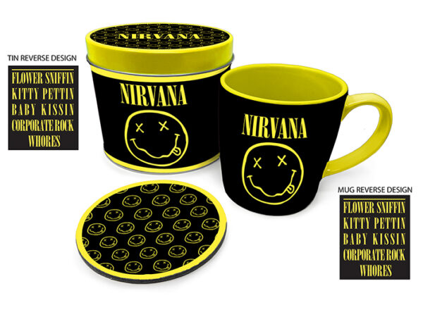 Tazza Nirvana con Sottobicchere – Smiley