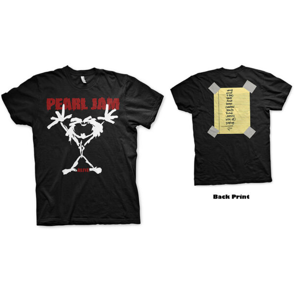 T-shirt Pearl Jam : Stickman (Unisex Medium)