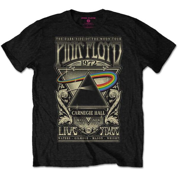 T-shirt Pink Floyd : Carnegie Hall Poster (Unisex Medium)