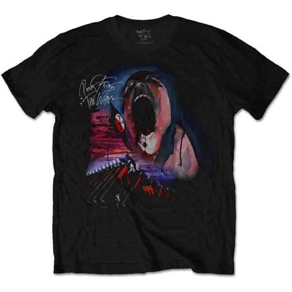 T-shirt Pink Floyd : The Wall Scream & Hammers (Unisex Large)