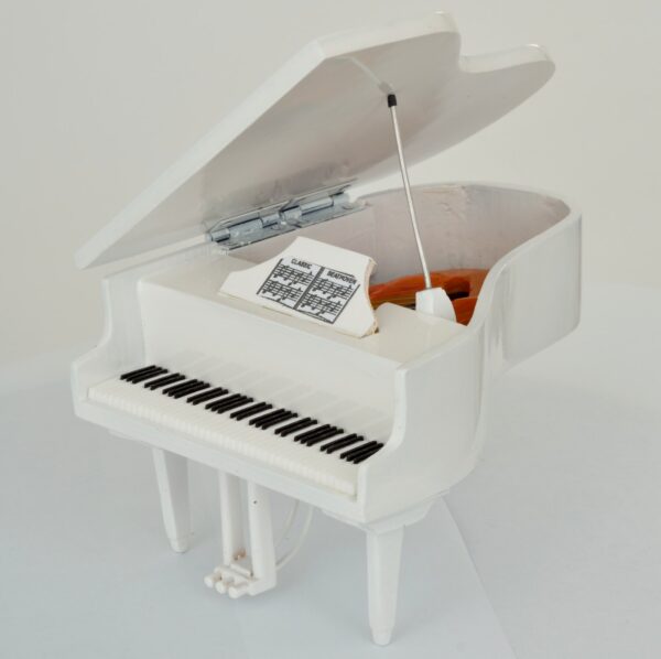 Mini Pianoforte a coda Bianco