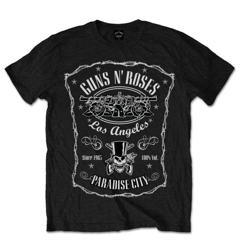 T-Shirt Guns n’ Roses : Paradise City Label (Unisex Tg.L)