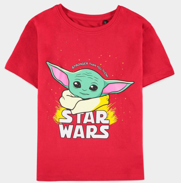 T-shirt Star Wars: Grogu Red (Bambino Tg. 134/140)
