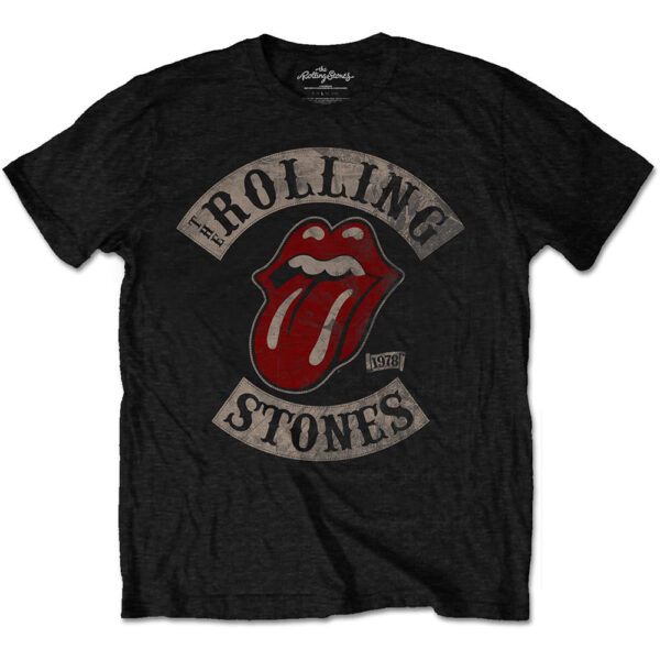 T-shirt The Rolling Stones : Tour 78 Black (Unisex Tg. S)