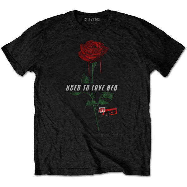 T-shirt Guns n’ Roses :  Used To Love Her Rose (Unisex Tg.Xl)