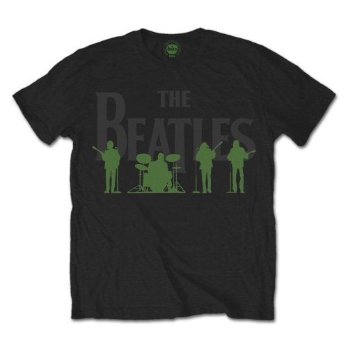 T-shirt Beatles: Saville Row Line Up With Green Silhouettes (Unisex Tg. L)