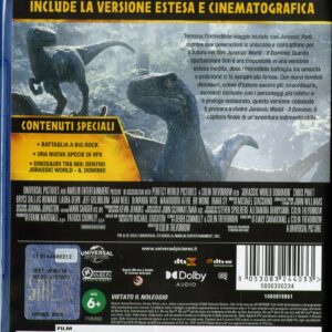 Blu Ray Jurassic Il Dominio Retro
