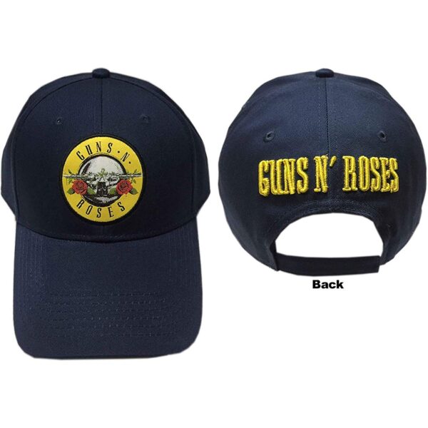 Cappello Guns N’ Roses: Baseball Cap Circle Logo Navy Blue