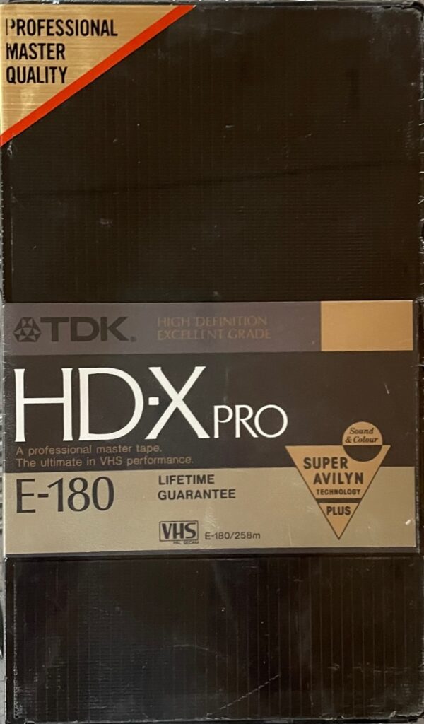 VHS TDK XD-X Pro E-180