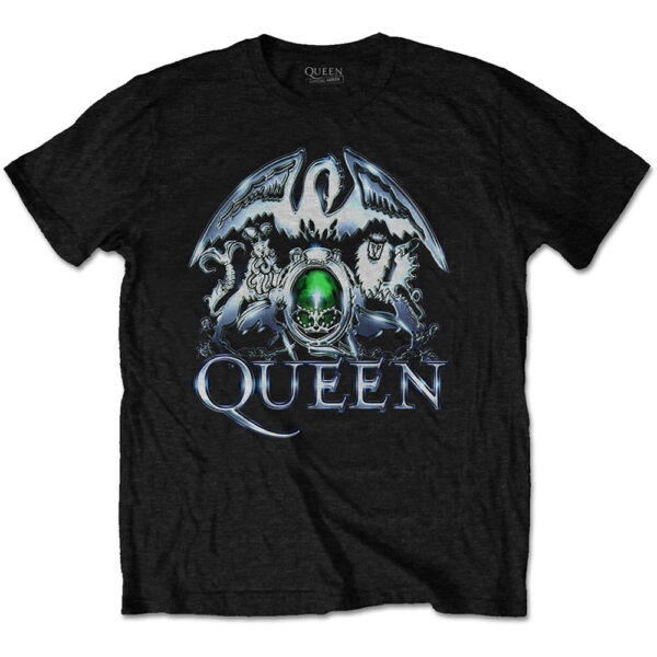 T-Shirt Queen : Metal Crest (Unisex Tg. Large)