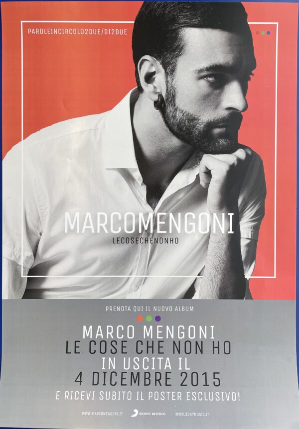Mini Poster Marco Mengoni