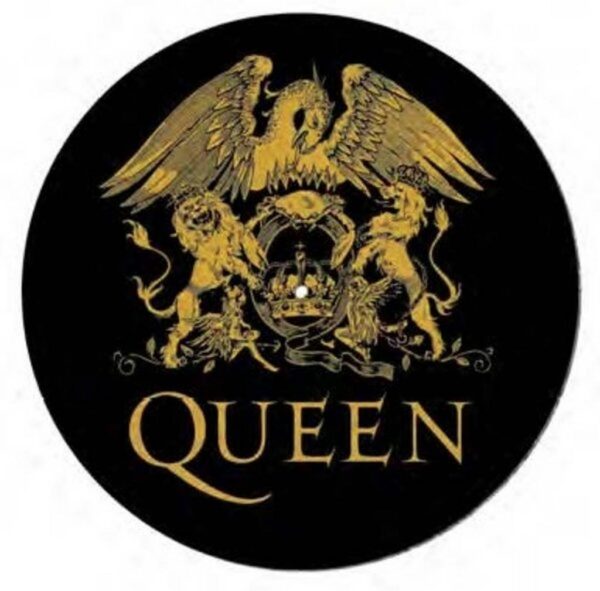Tappetino Giradischi Queen: Logo (Slipmat)