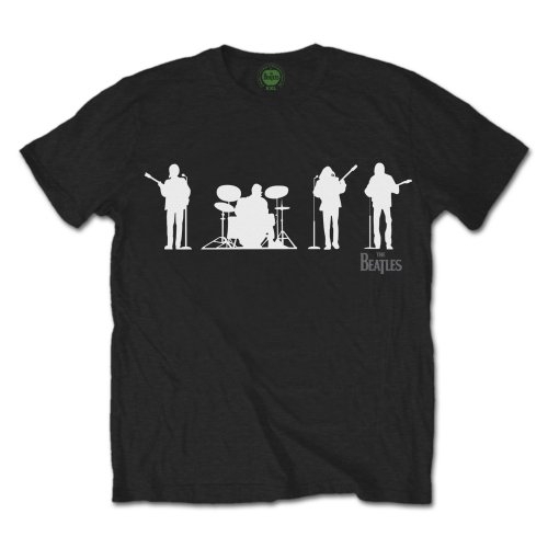 T-shirt Beatles (The): Saville Row Line Up With White Silhouettes (Unisex Tg. XL)