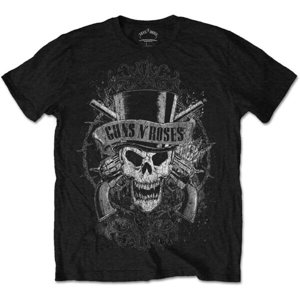T-shirt Guns N’ Roses: Faded Skull Black (Unisex Tg. L)