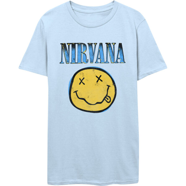 T-shirt Nirvana: Xerox Smiley (Unisex Tg. Small)
