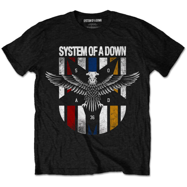 T-Shirt System Of A Down: Eagle Colours (Unisex Tg.L)