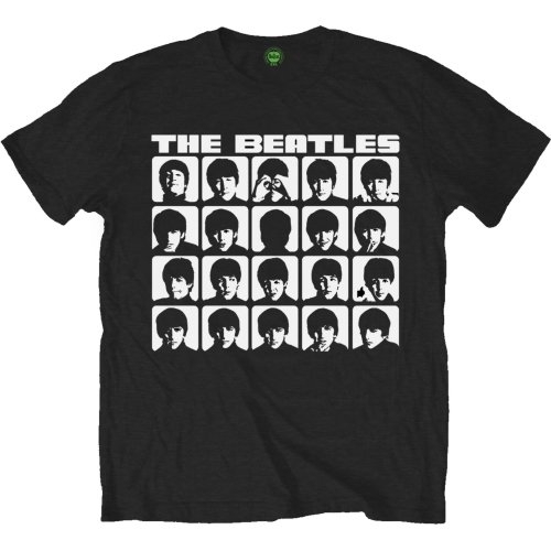 T-Shirt Beatles : Hard Days Night Faces Mono (Unisex Tg.X-large)